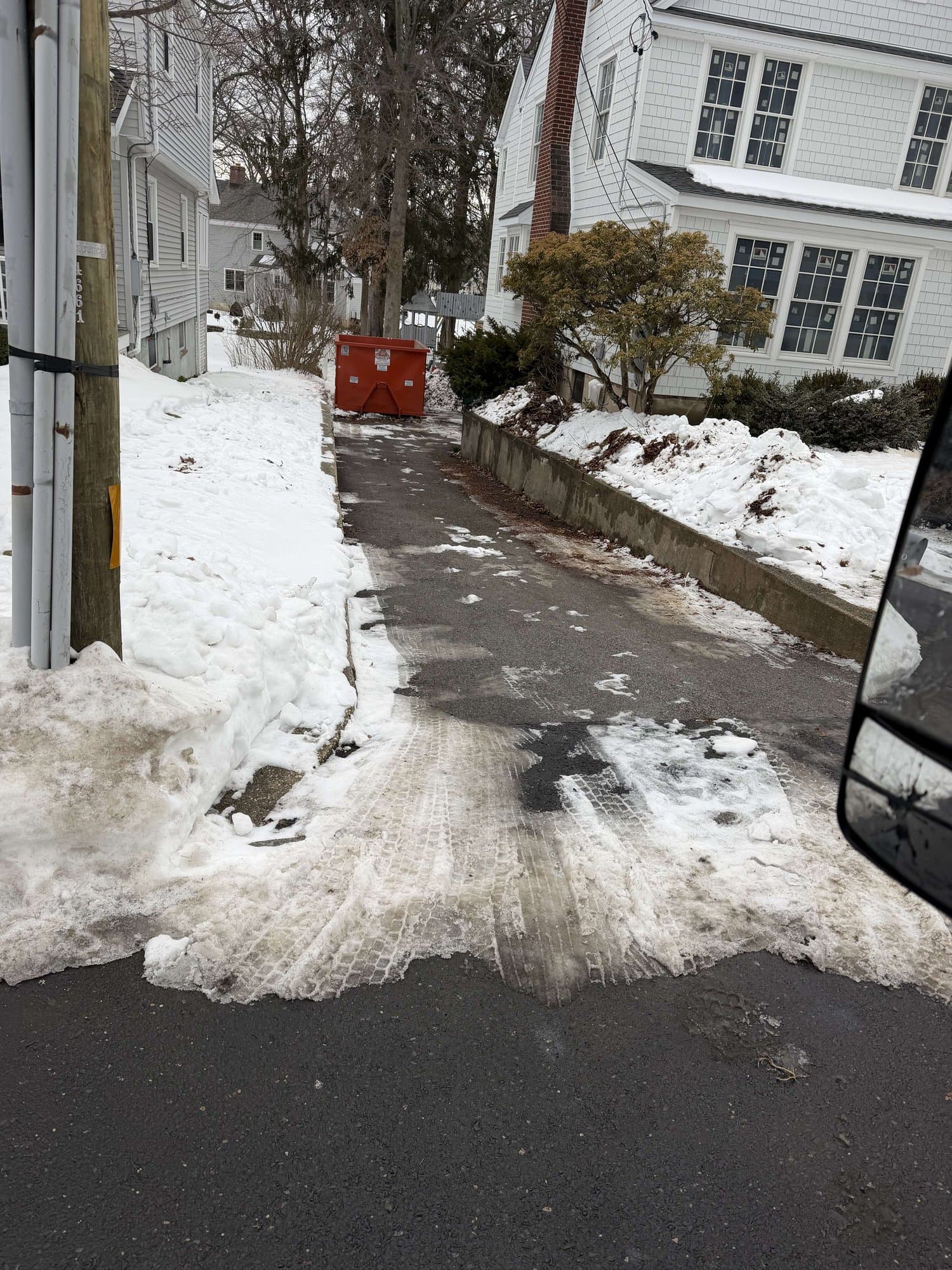 dumpster-winter-snow-removal in Darien, CT by Stamford Junk Pros
