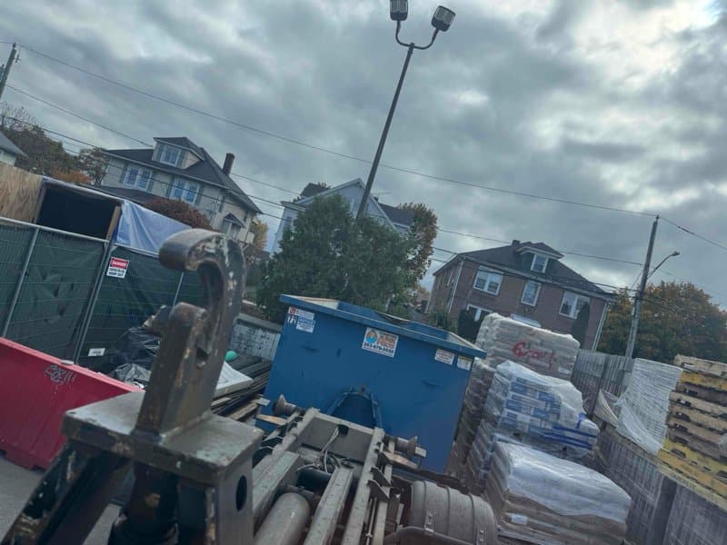 dumpster-rental-jobsite in Stamford, CT by Grizzly Junk Pros