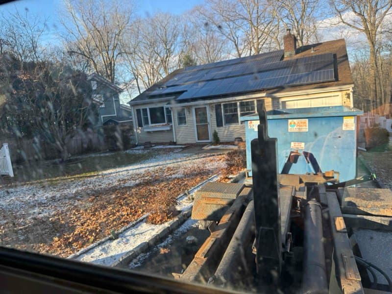 dumpster-rental-jobsite in Stamford, CT by Grizzly Junk Pros