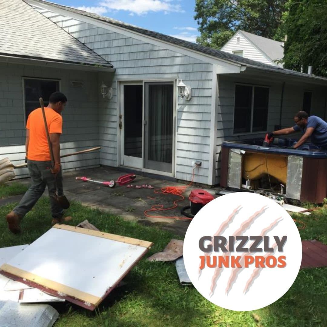 residential cleanout project by Grizzly Junk Pros