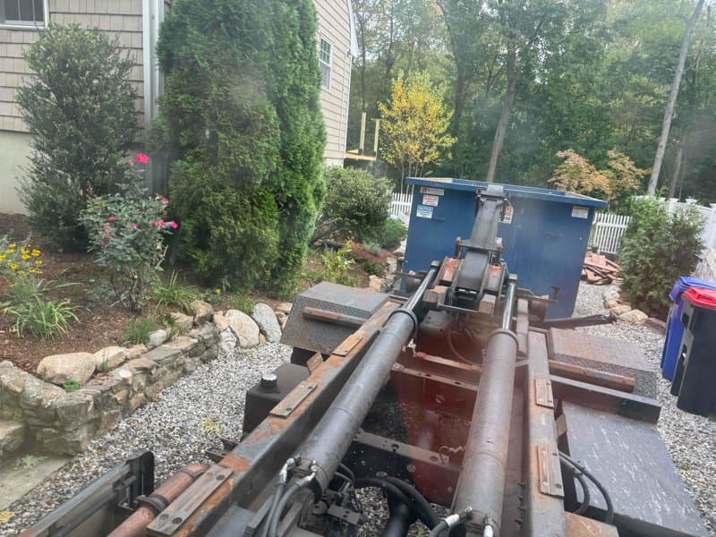 Roll-off dumpster delivery in Hartford County by Stamford Junk Pros
