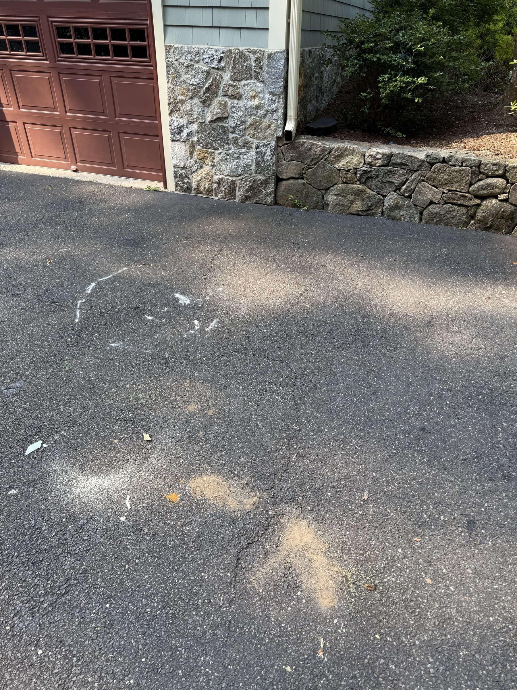 driveway debris cleanup by Grizzly Junk Pros