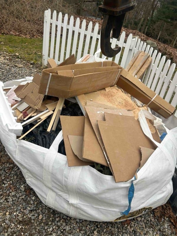 cardboard box removal by Grizzly Junk Pros